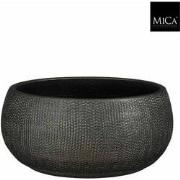 Mica Decorations Bloempot Porto - 27x27x13 cm - Terracotta - Metallic,...