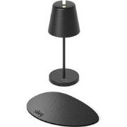 Silwy x Sompex | Tafellamp PORTOFINO | zwart | oplaadbare tafellamp | ...