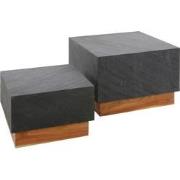 AnLi Style Salontafel set/2 Blox Slate