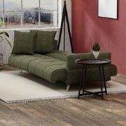 Zydante® Sofabed Barcelona - Donkergroen - 200x80x77 cm