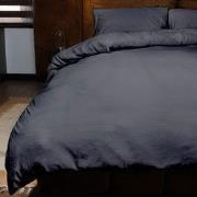 Zydante® Dekbedovertrek Emboss Crocodile 240x220 cm - Anthracite - met...