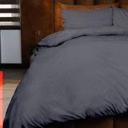 Zydante® Dekbedovertrek Emboss Zebra 240x220 cm - Anthracite - met 2 K...