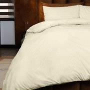 Zydante® Dekbedovertrek Emboss Zebra 140x220 cm - Champagne - met 1 Ku...