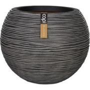 Vaas bol rib NL 40x32 antraciet