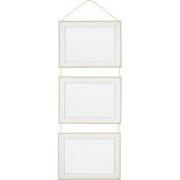 QUVIO Fotolijst wandmontage voor drie foto's - klein -Hout