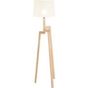 Mexlite - vloerlamp - Sabi - hout - hout linnen - Ø 52cm - E27 - 7661B...