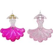 5.5 inch Dress Orna X 2. I 5x5x10 cm kerstornament