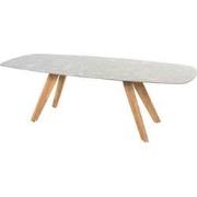 4SO Montana Tafelframe Teak Met Montana Tafelblad Ceramic Terrazzo 240...