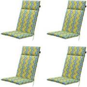 Madison -  Tuinstoelkussen Hoge Rug Siem yellow - Ca. 120x50 cm - Set ...