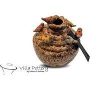 Villa Pottery  Roze vogel vaas Grenada  - D12xH14