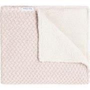 Baby's Only Wiegdeken teddy Happiness - Oud Roze/Ecru - 70x95 cm