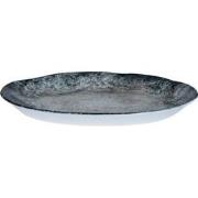 PTMD Callisto Ovaal Bord - 32 x 18 x 3 cm - Porselein - Blauw
