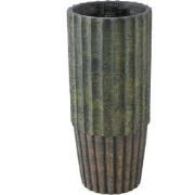 PTMD Bloempot Niki - 22x22x50 cm - Cement - Groen