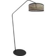 Anne Lighting - vloerlamp - ZigZag - naturel zwart - metaal - booglamp...