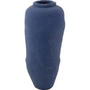 J-Line - Pot Lord Papier Mache Blauw - 50x50x100cm