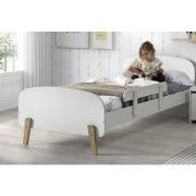 LUCEVI - Kiddy bed + Uitvalbeveiliging - Wit - 90x200 cm