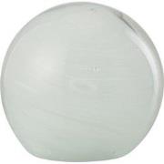 J-Line - Presse-papier Twister Rond Glas Wit Medium - 13x13x13.5cm