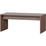 WOOOD Freeke Salontafel - Noten Fineer - Bruin - 38x91x45