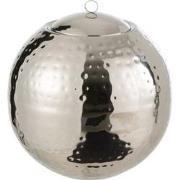 J-Line - Drijvende Brander Bol Gehamerd Stainless Steel Zilver - 20x20...
