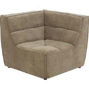 J-Line - HoekFauteuil Grid Populierenhout/schuim Donker Taupe - 98x98x...