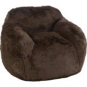 J-Line - Fauteuil Cutie Polyester Bruin Small - 99x98x75cm