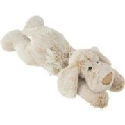 J-Line - Hond Liggend Pluche Polyester Beige - 50x19x13cm