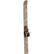 J-Line - Ski+schoen Hout/metaal Grey Wash - 76x6x2cm