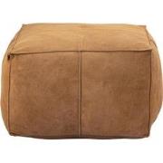 PTMD Poef Marieke - 60x40x60 cm - Suede - Bruin