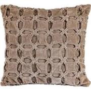 PTMD Sierkussen Nasim L - 60x60x10 cm - Katoen - Creme