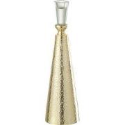 J-Line - Kandelaar Tape Aluminium/glas Goud/transparant Large - 8.3x8....