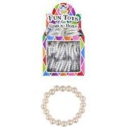 120 Stuks - Parel Witte Kinder Armbanden - In Traktatiebox - Uitdeelca...