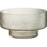 J-Line - Vaas Laag Betty Glas Transparant - 28x28x15cm