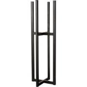 J-Line - Voet Voor Bloempot/mand Metaal Zwart Large - 31.8x31.8x95.2cm