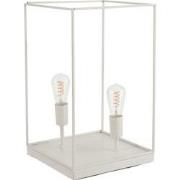 J-Line - Lamp 2 Lampen Rechthoekig Frame Metaal Wit Large - 30.5x30.5x...