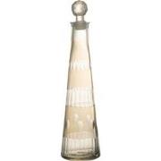 J-Line - Karaf Motieven Glas Rook - 9x9x36cm