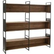J-Line - Rek Gerecycleerd Hout/metaal Zwart/naturel Large - 200x40x200...
