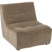 J-Line - Fauteuil Grid Populierenhout/schuim Donker Taupe - 83x97x83cm