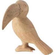 J-Line - Toekan Albasia Hout Naturel Large - 29.5x24x33cm