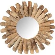 J-Line - Spiegel Rond Drijfhout Naturel Small - 42x42x5cm