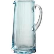 J-Line - Karaf Lijnen Glas Blauw - 12.5x12.5x25.3cm