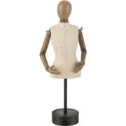 J-Line - Buste Poly Beige/bruin Small - 7.5x12x31cm