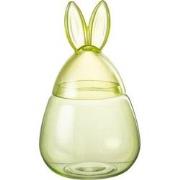 J-Line - Pot Konijn Glas Groen Small - 20x20x34cm