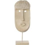 J-Line - Gezicht Staander Etnisch Steen/resine Beige Large - 19.5x10x5...