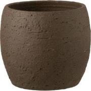 J-Line - Bloempot Enya Keramiek Bruin Large - 24x24x22cm
