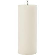 J-Line - Buitenkaars Pilaar Paraffine Wit Large-45uren - 25x10x10cm