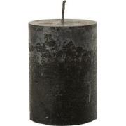 J-Line - Buitenkaars Pilaar Paraffine Zwart Medium-95uren - 21x15x15cm
