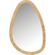 J-Line - Spiegel Paille Rotan/glas Natuur Medium - 46x3x70cm