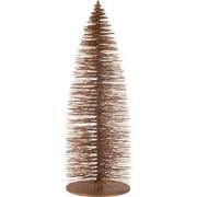 J-Line - Kerstboom Decoratief Glitter Hout Bruin Extra Large - 50x50x1...