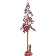J-Line - Kerstboom Decoratief Grote Bessen Plastiek Rood Large - 30x30...