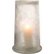 J-Line - Windlicht Suiker Glas Wit Extra Large - 23x23x38cm